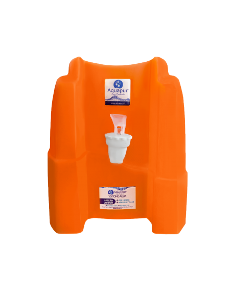 dispensador de agua purificada naranjo