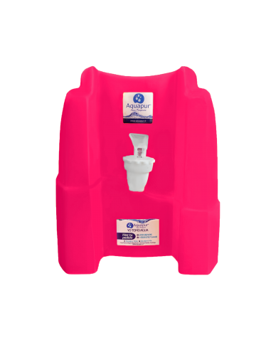 dispensador de agua purificada de color rosado