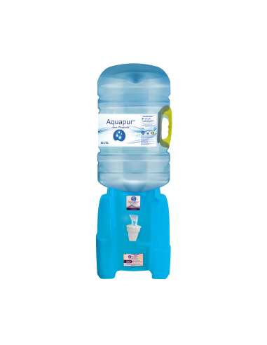 Dispensador Agua Purificada Turquesa + 1 Bidon 20 Litros