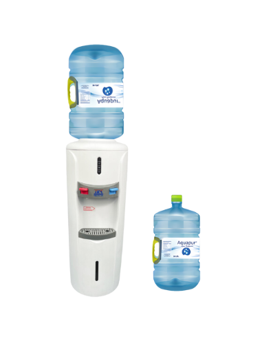 PACK DISP PEDESTAL DS-611 + 2 BOT 20 LTS CON MANILLA AQUAPUR WEB