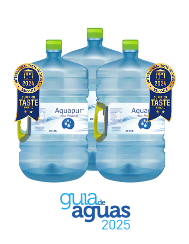 PACK 3 RECARGAS AGUA PURIFICADA 20 Lts MARCA...