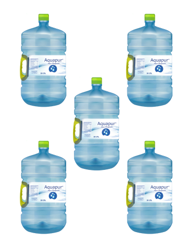 PACK 5 RECARGAS AGUA PURIFICADA DE 20 Lts MARCA...